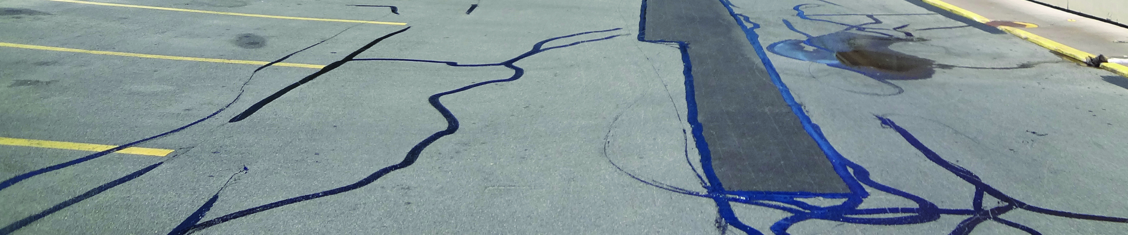 CRACK FILLING Blacktop Sealing