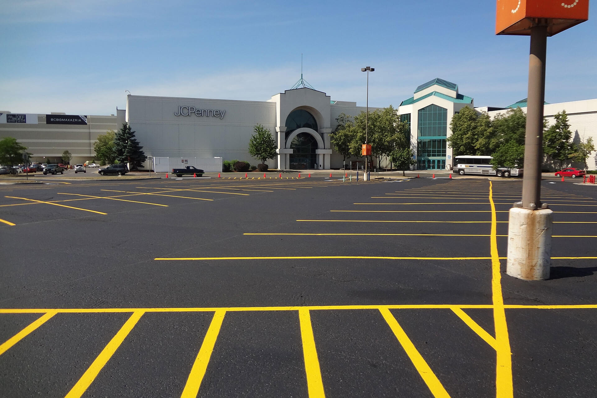 Destiny Mall Newly Paved Parking Lot in Syracuse NY